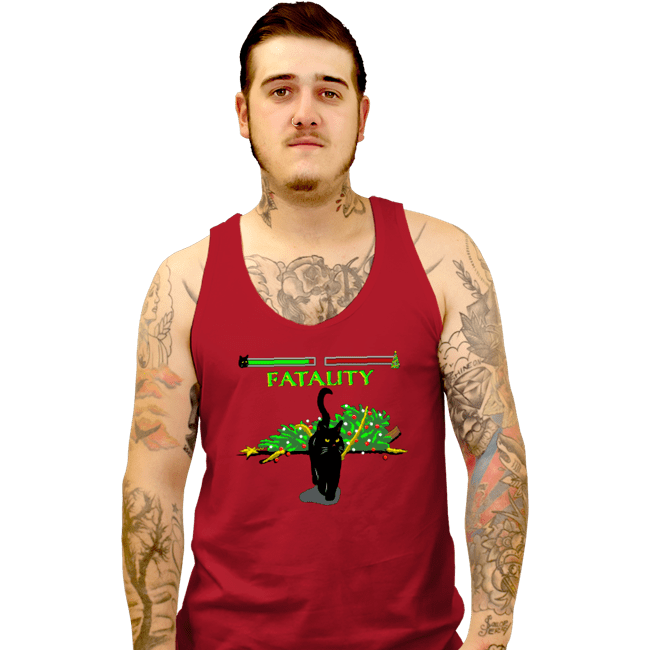 Daily_Deal_Shirts Tank Top, Unisex / Small / Red Christmas Kombat