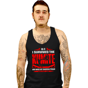 Daily_Deal_Shirts Tank Top, Unisex / Small / Black I Survived The Kumite