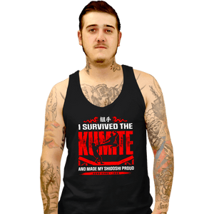 Daily_Deal_Shirts Tank Top, Unisex / Small / Black I Survived The Kumite