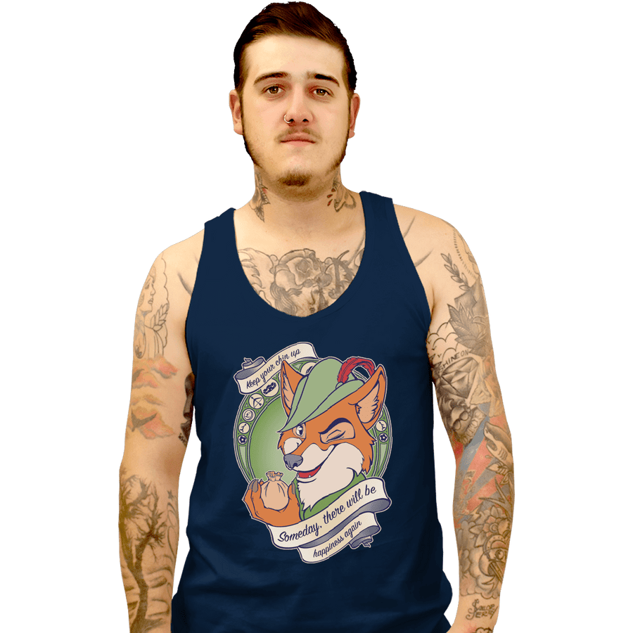 Shirts Tank Top, Unisex / Small / Navy Keep Your Chin Up