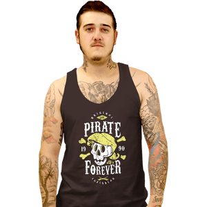 Shirts Tank Top, Unisex / Small / Black Pirate Forever