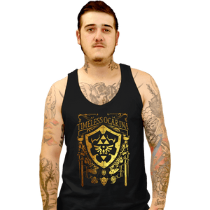 Daily_Deal_Shirts Tank Top, Unisex / Small / Black Timeless Ocarina