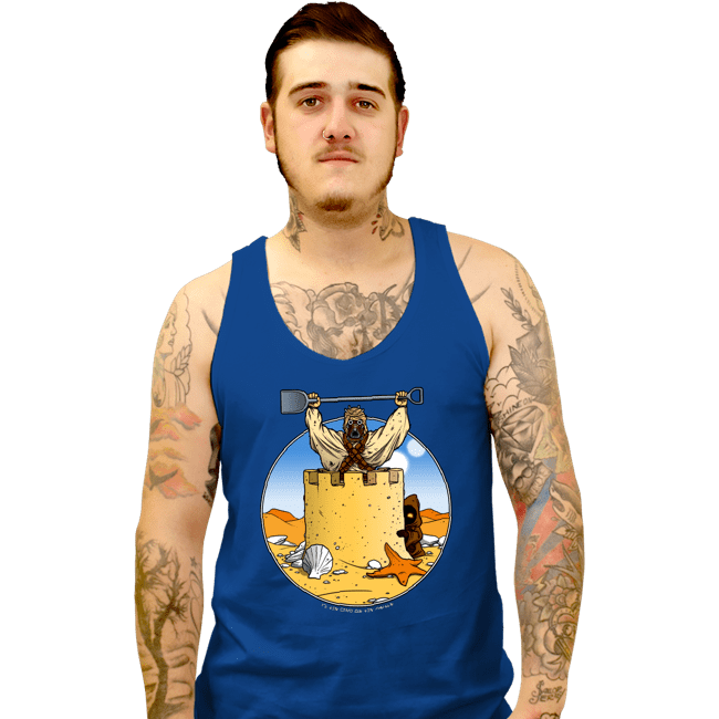 Shirts Tank Top, Unisex / Small / Royal Blue Sand Castle People