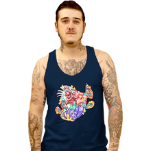 Load image into Gallery viewer, Shirts Tank Top, Unisex / Small / Navy Magical Silhouettes - Flounder
