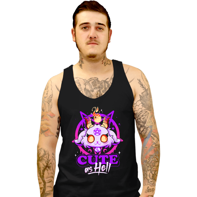 Daily_Deal_Shirts Tank Top, Unisex / Small / Black Cute As Hell Tee