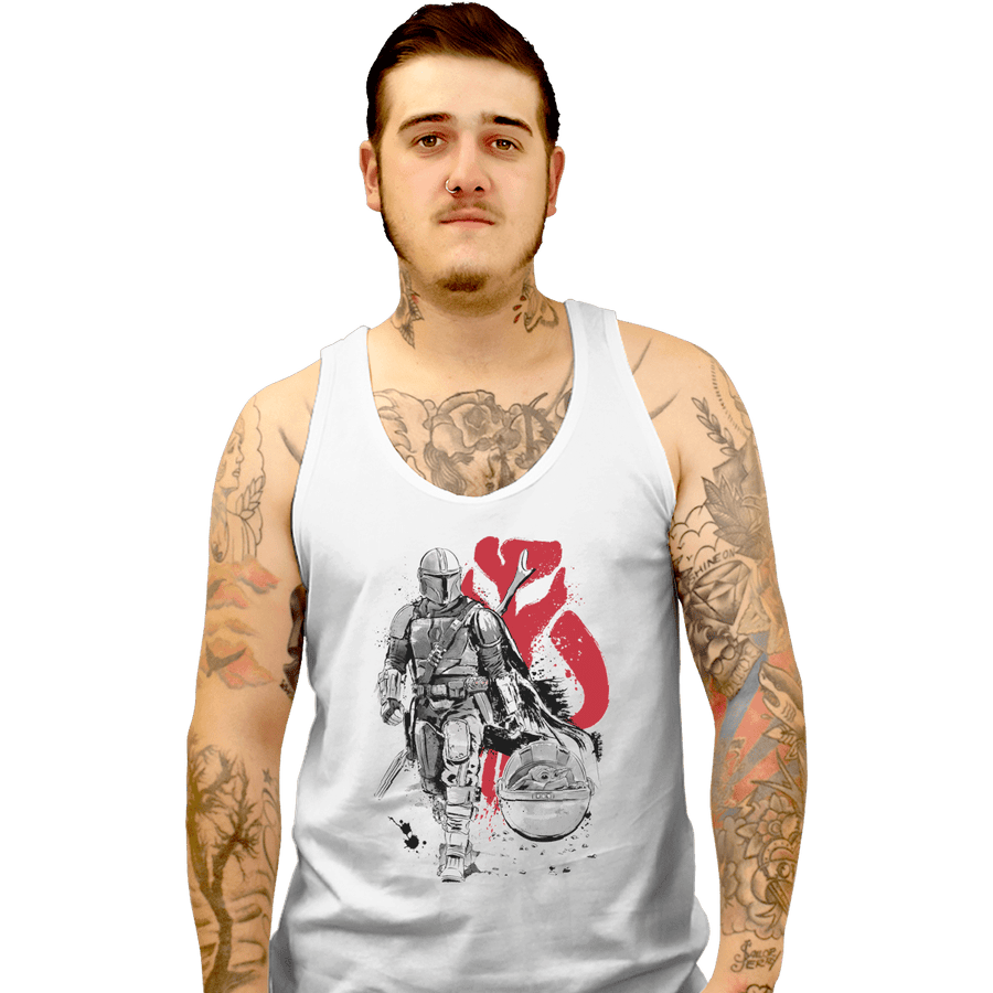 Shirts Tank Top, Unisex / Small / White Lone Hunter And Cub