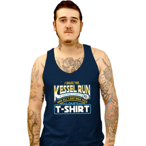 Shirts Tank Top, Unisex / Small / Navy I Made The Kessel Run