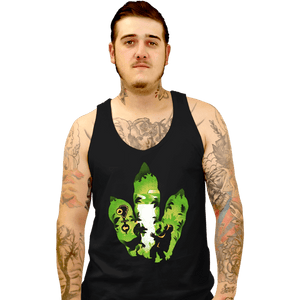 Daily_Deal_Shirts Tank Top, Unisex / Small / Black Dilophosaurus Footprint