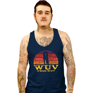 Daily_Deal_Shirts Tank Top, Unisex / Small / Navy Twoo Wuv