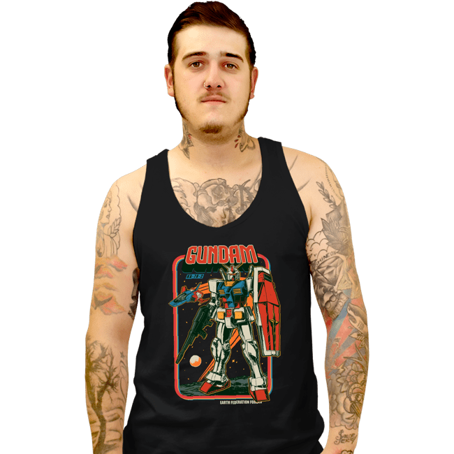 Secret_Shirts Tank Top, Unisex / Small / Black Retro Gundam
