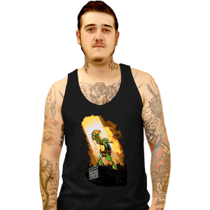 Secret_Shirts Tank Top, Unisex / Small / Black Last Slice Of Pizza