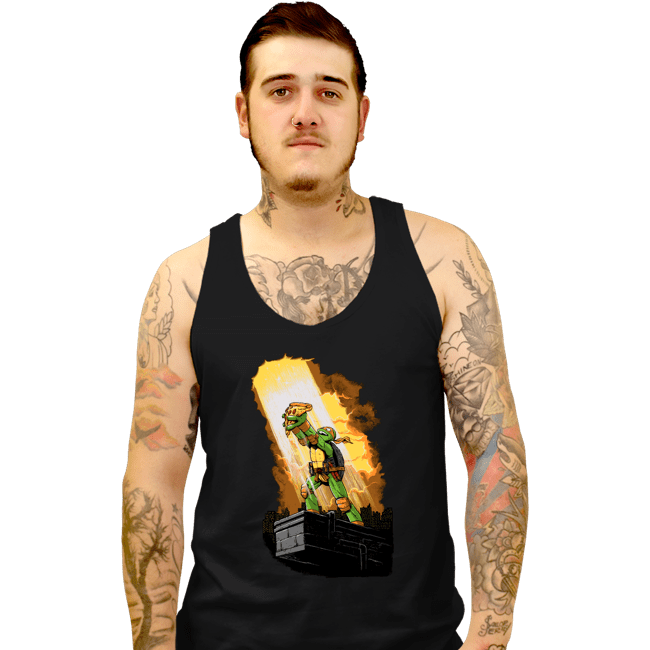 Secret_Shirts Tank Top, Unisex / Small / Black Last Slice Of Pizza