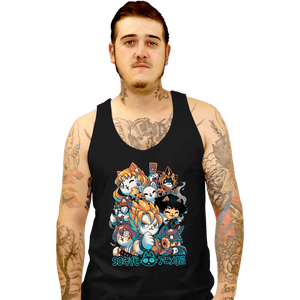 Daily_Deal_Shirts Tank Top, Unisex / Small / Black 90s Anime Neko