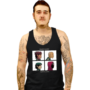 Daily_Deal_Shirts Tank Top, Unisex / Small / Black Squid Gamez