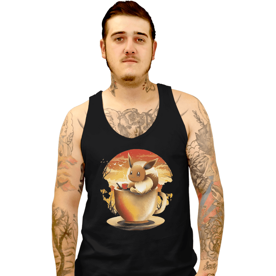 Shirts Tank Top, Unisex / Small / Black Eevee Tea