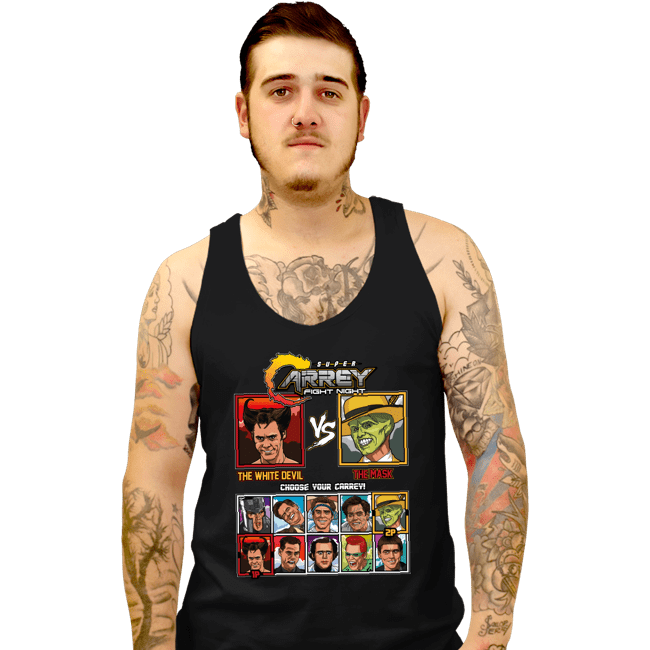 Daily_Deal_Shirts Tank Top, Unisex / Small / Black Jim Carrey Fight Night