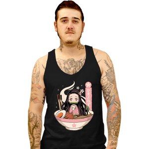 Shirts Tank Top, Unisex / Small / Black Nezuko Ramen