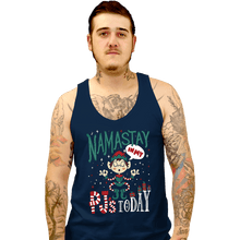 Load image into Gallery viewer, Daily_Deal_Shirts Tank Top, Unisex / Small / Navy Namastay PJs
