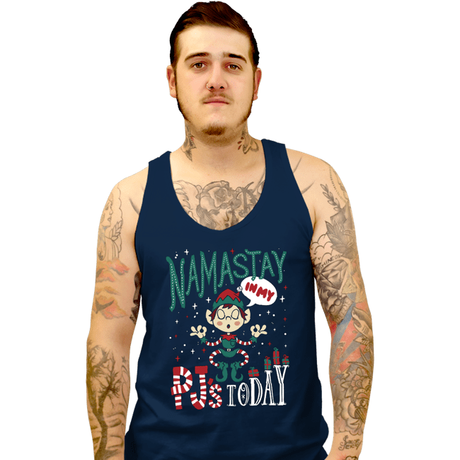 Daily_Deal_Shirts Tank Top, Unisex / Small / Navy Namastay PJs