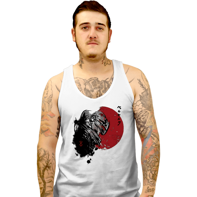 Shirts Tank Top, Unisex / Small / White Red Sun Guts
