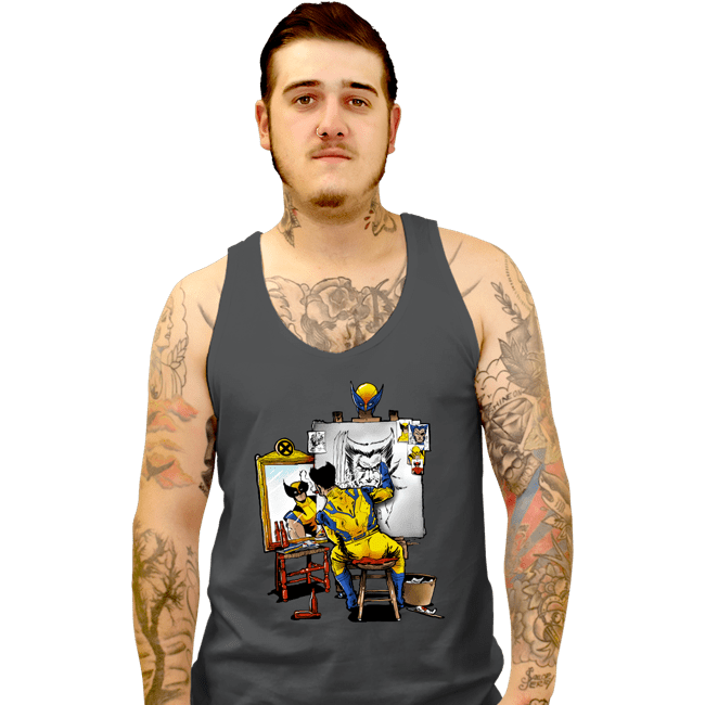 Daily_Deal_Shirts Tank Top, Unisex / Small / Charcoal Snikt Portriat