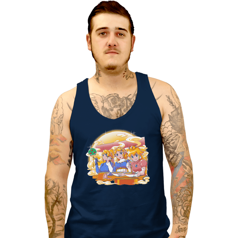 Shirts Tank Top, Unisex / Small / Navy Ramen Cart