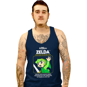 Daily_Deal_Shirts Tank Top, Unisex / Small / Navy Not Zelda