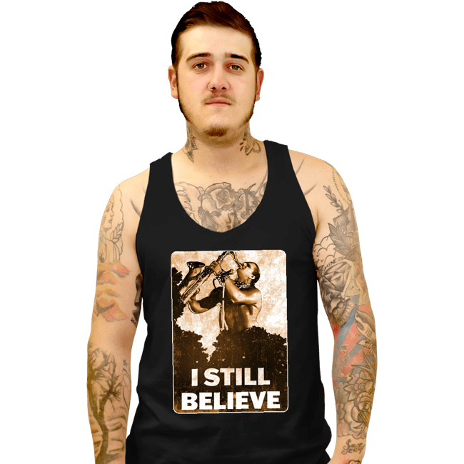 Daily_Deal_Shirts Tank Top, Unisex / Small / Black Sax Man