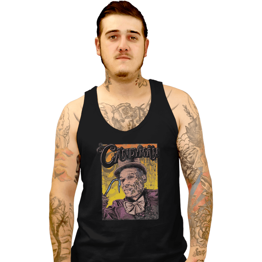 Shirts Tank Top, Unisex / Small / Black Candyman