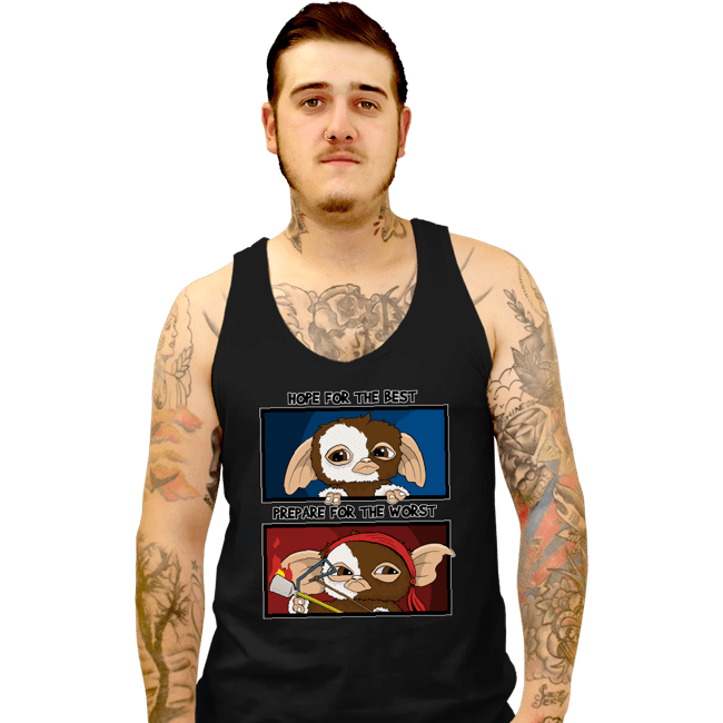 Secret_Shirts Tank Top, Unisex / Small / Black Gizmo Prepared
