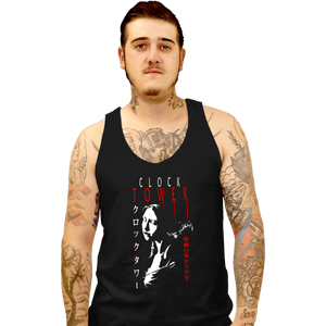 Daily_Deal_Shirts Tank Top, Unisex / Small / Black Clock Fear