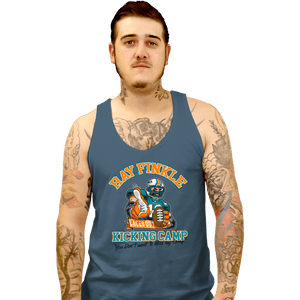 Secret_Shirts Tank Top, Unisex / Small / Indigo Blue Finkle's Kicking Camp