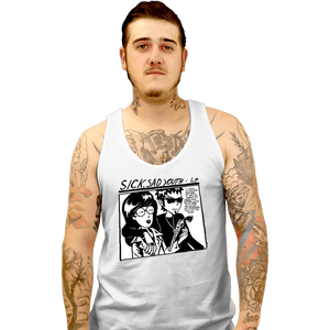 Daily_Deal_Shirts Tank Top, Unisex / Small / White Sick Sad Youth