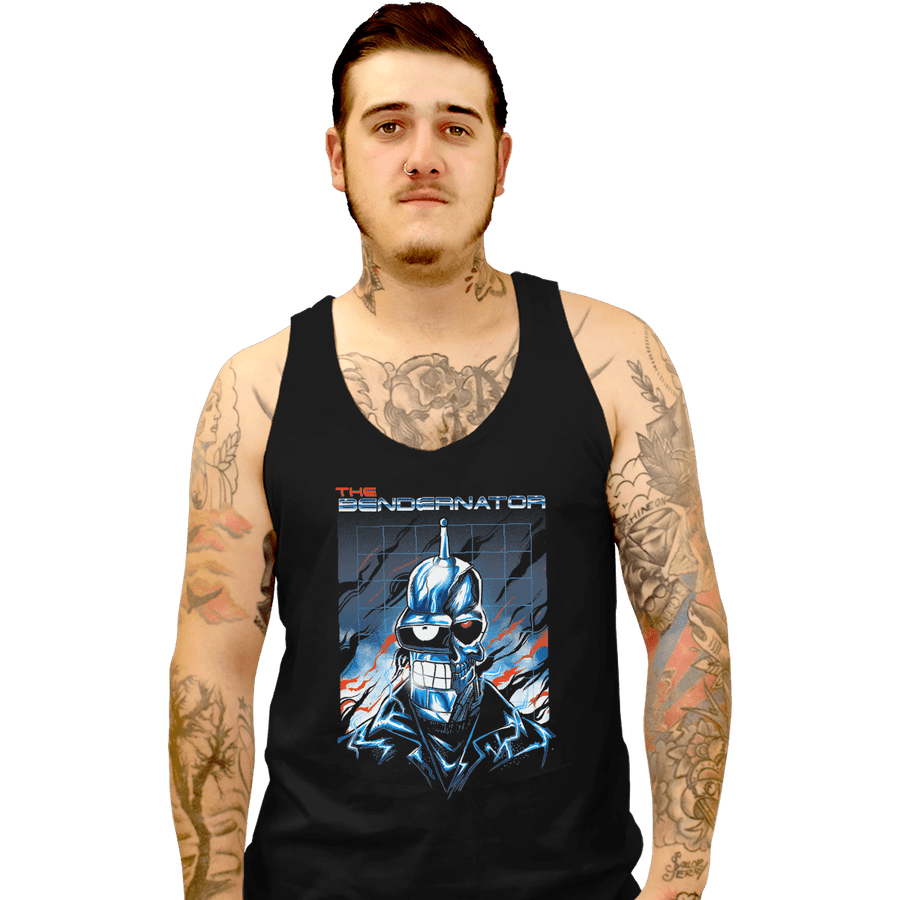 Shirts Tank Top, Unisex / Small / Black Bendernator