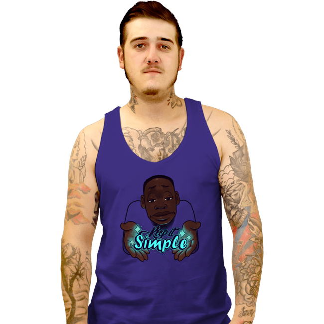 Shirts Tank Top, Unisex / Small / Violet Keep It Simple