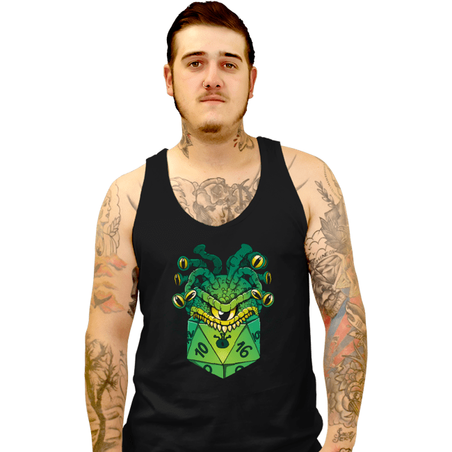Secret_Shirts Tank Top, Unisex / Small / Black Monster Dice