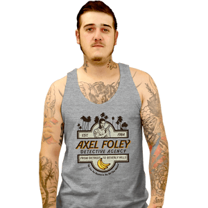 Daily_Deal_Shirts Tank Top, Unisex / Small / Sports Grey Axel Foley Detective Agency