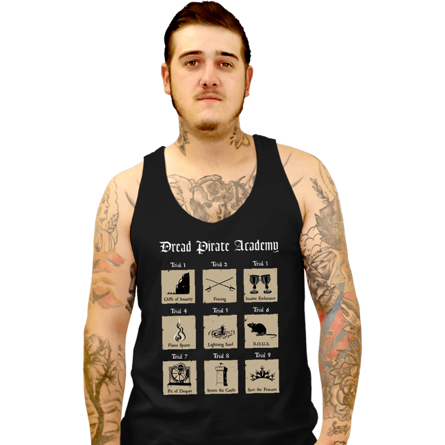 Daily_Deal_Shirts Tank Top, Unisex / Small / Black Dread Pirate Academy