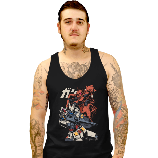 Shirts Tank Top, Unisex / Small / Black Zaku VS RX 78-2