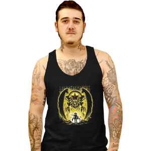 Shirts Tank Top, Unisex / Small / Black Winged Dragon