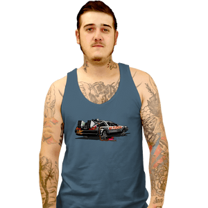 Daily_Deal_Shirts Tank Top, Unisex / Small / Indigo Blue No Future