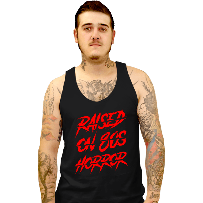 Daily_Deal_Shirts Tank Top, Unisex / Small / Black 80s Horror