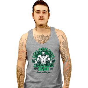 Daily_Deal_Shirts Tank Top, Unisex / Small / Sports Grey Qui-Gon Gym