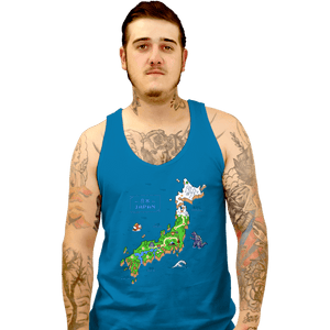 Daily_Deal_Shirts Tank Top, Unisex / Small / Sapphire Super Japan World