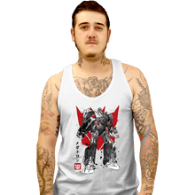 Load image into Gallery viewer, Daily_Deal_Shirts Tank Top, Unisex / Small / White Destruction Sumi-e
