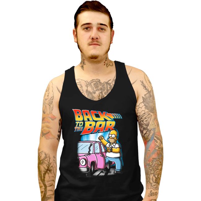 Daily_Deal_Shirts Tank Top, Unisex / Small / Black Back To The Bar