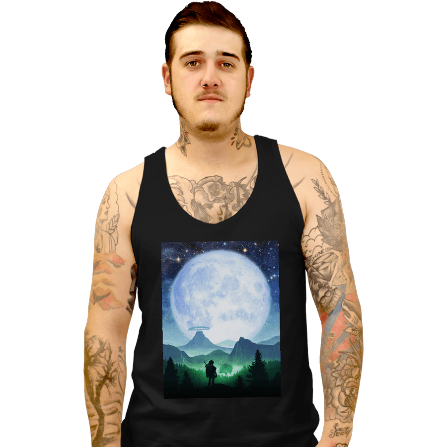Shirts Tank Top, Unisex / Small / Black Death Mountain Landscape