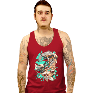 Daily_Deal_Shirts Tank Top, Unisex / Small / Red Water Blade