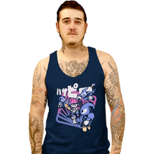 Load image into Gallery viewer, Secret_Shirts Tank Top, Unisex / Small / Navy Happy Attack
