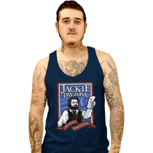 Load image into Gallery viewer, Shirts Tank Top, Unisex / Small / Navy Jackie Daytona - Regular Human Bartender
